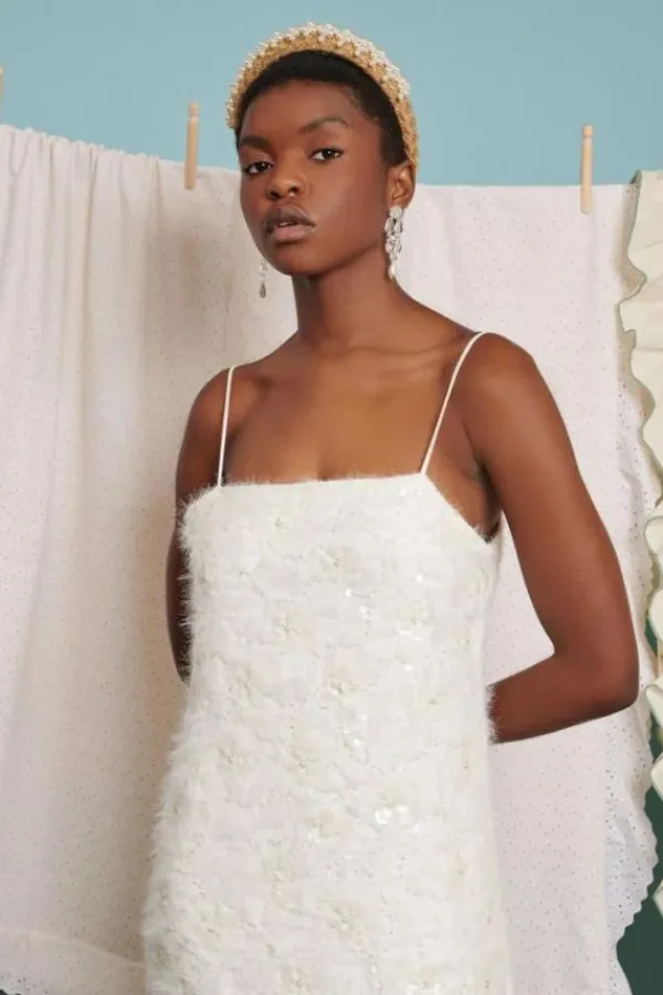 Ready-to-wear Whites|Dresses>Sister Jane Agatha Embellished Midi Dress | Ivory