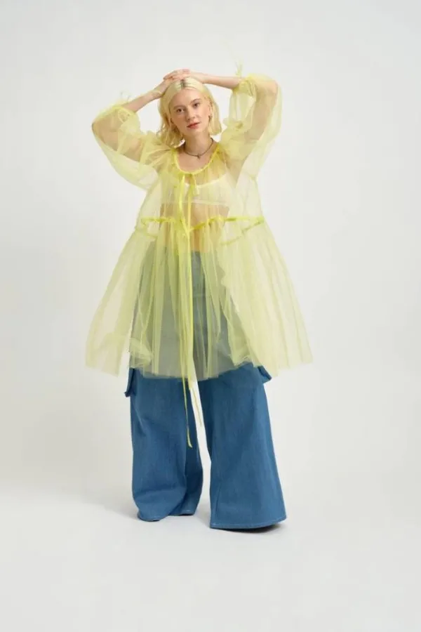 Dresses>Eliza Faulkner Ariel Tulle Dress | Yellow