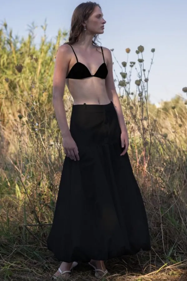 Bottoms>ESTHÉ Balloon Maxi Skirt | Black