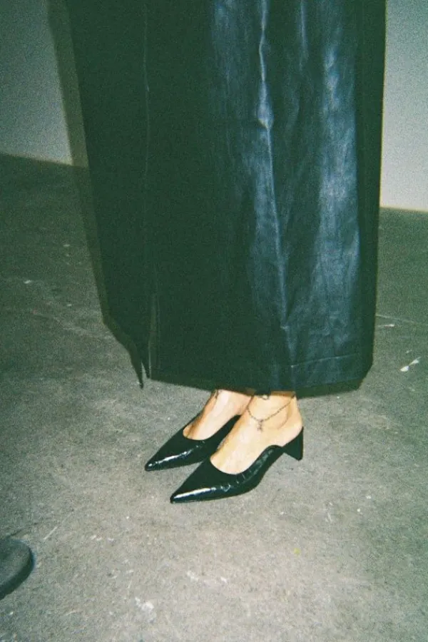 Shoes>BIANCO Biarowe Cutline Mules | Black Croco