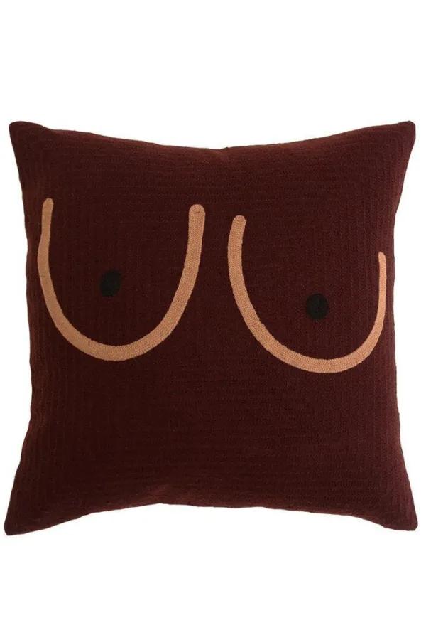 Home>Cold Picnic Brown Boob With Black Pillow Cover
