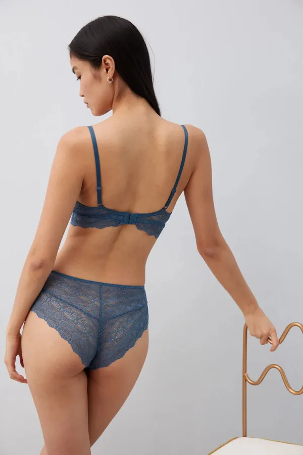Lingerie>Else Camellia Soft Triangle Bra | Cornflower