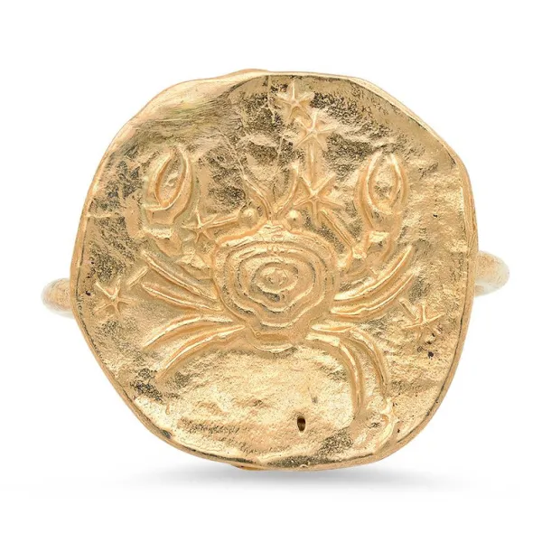 Jewelry>Studio Grun Cancer Ring 18K Gold