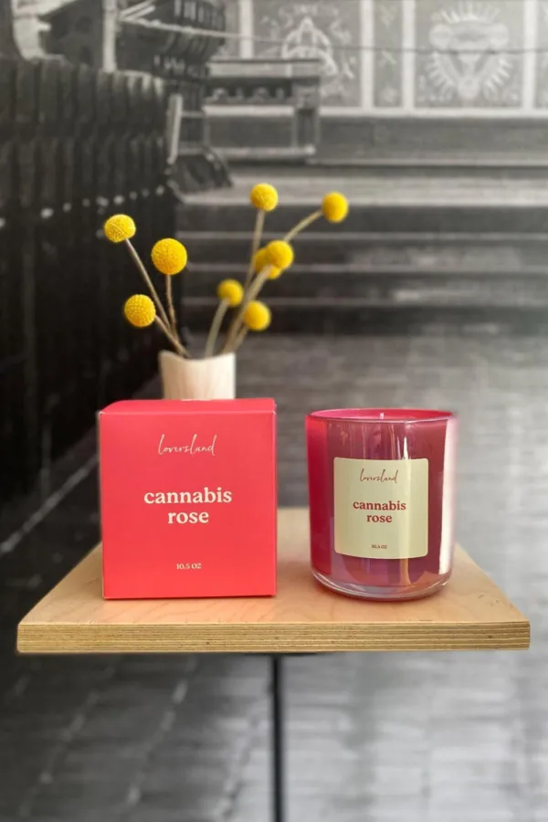 Home|Apothecary>LoversLand Cannabis Rose Candle