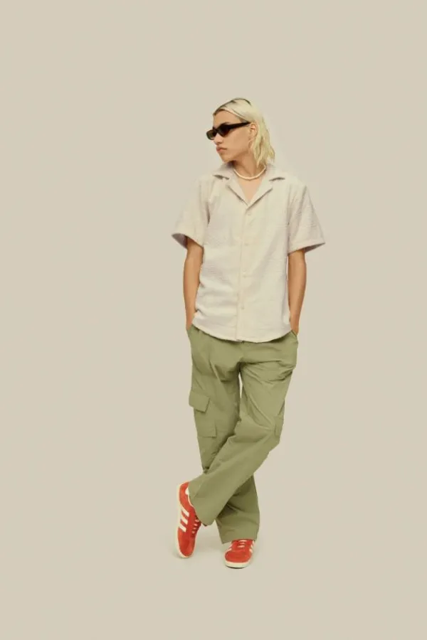 Swim|Tops>OAS Cream Golconda Cuba Terry Shirt