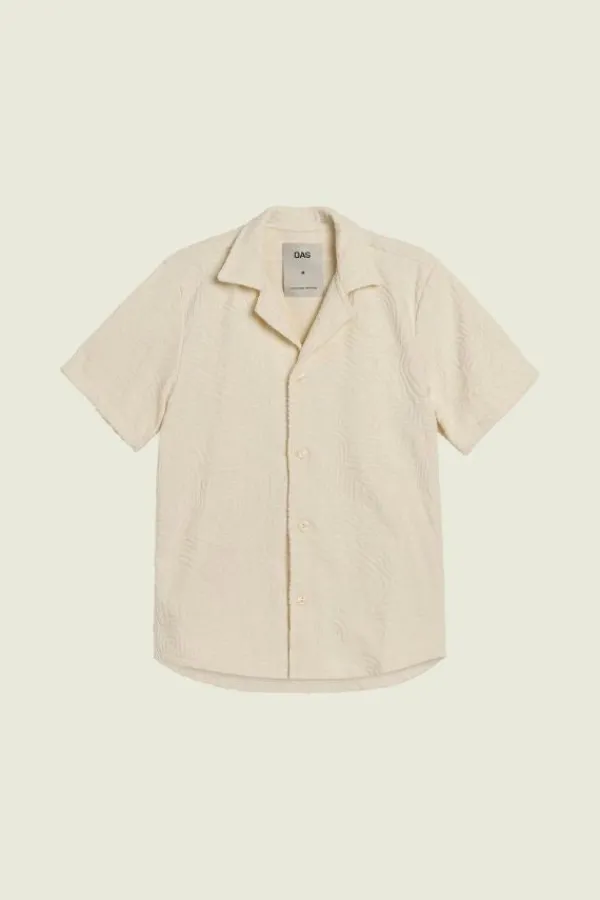 Swim|Tops>OAS Cream Golconda Cuba Terry Shirt