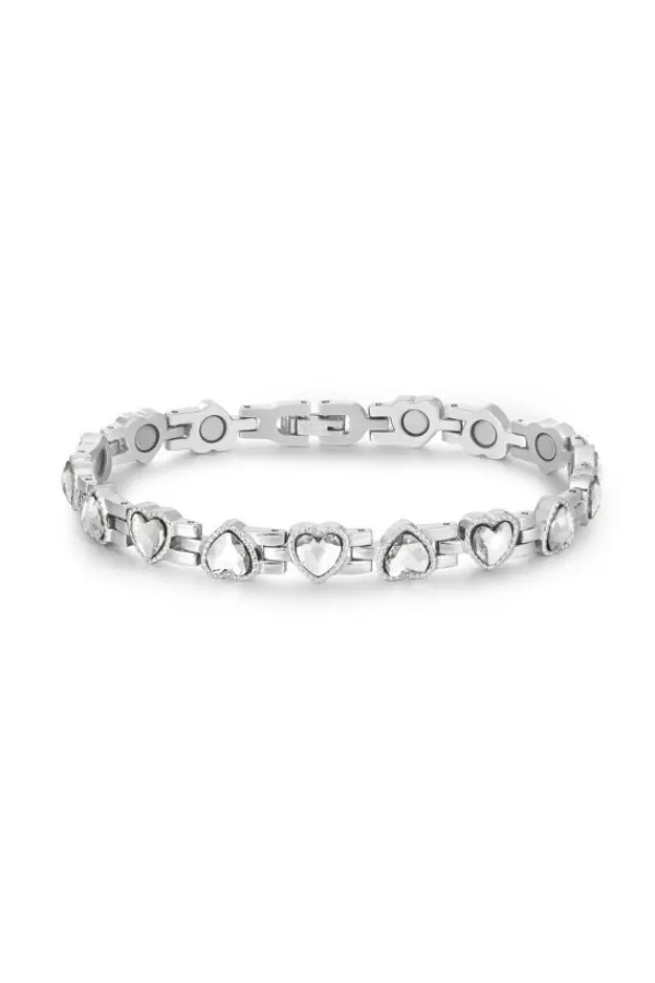 Jewelry>Luv AJ Cross My Heart Charm Anklet | Silver
