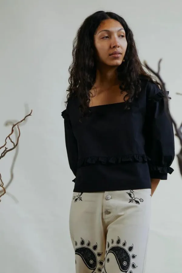 Tops>Meadows Daphne Top | Black