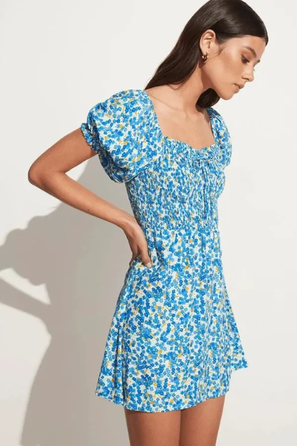 Dresses>Faithfull the brand Domenica Mini Dress | Lou Floral Blue