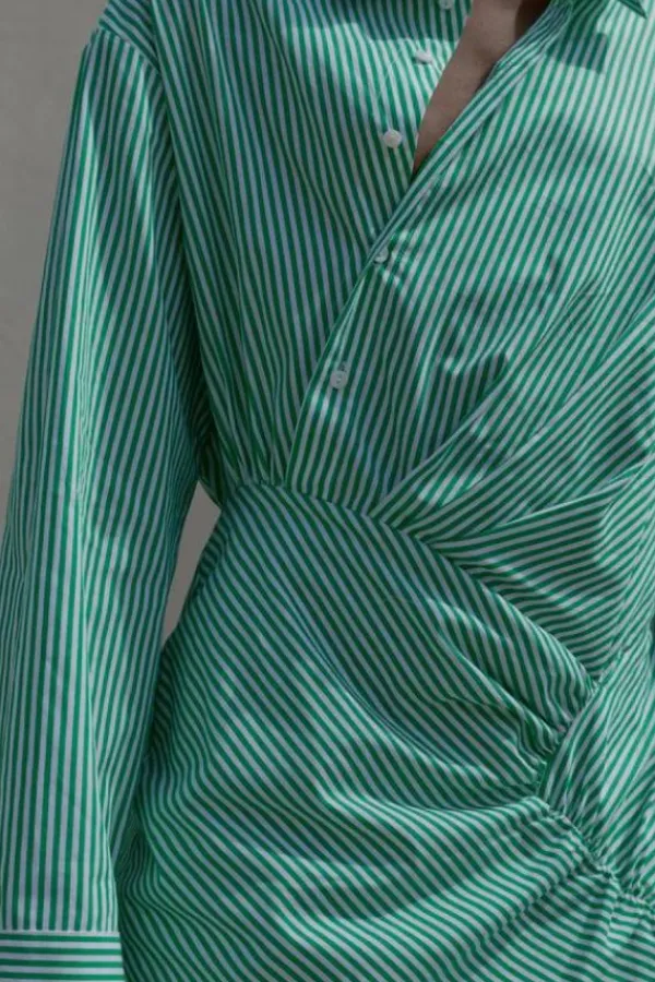 Dresses>Herskind Dorthea Dress | Green Stripe