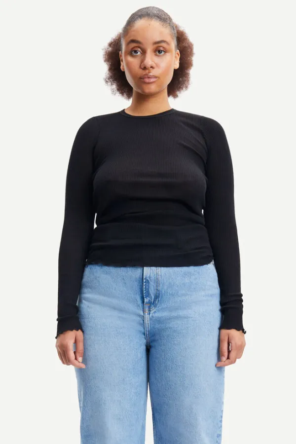 Tops>Samsoe Samsoe Doudo T-Shirt | Black