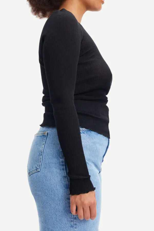 Tops>Samsoe Samsoe Doudo T-Shirt | Black