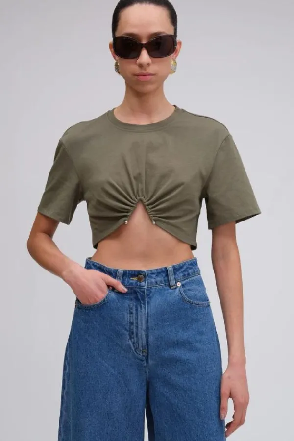 Tops>Ronny Kobo Elivra Top | Army Green