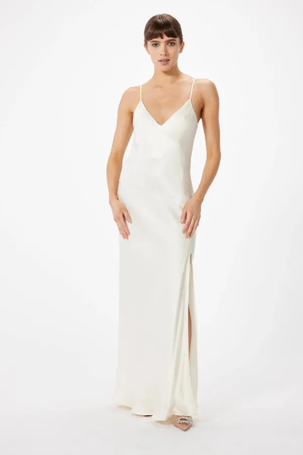 Dresses>Sophie Rue Ella Satin Dress | Ivory