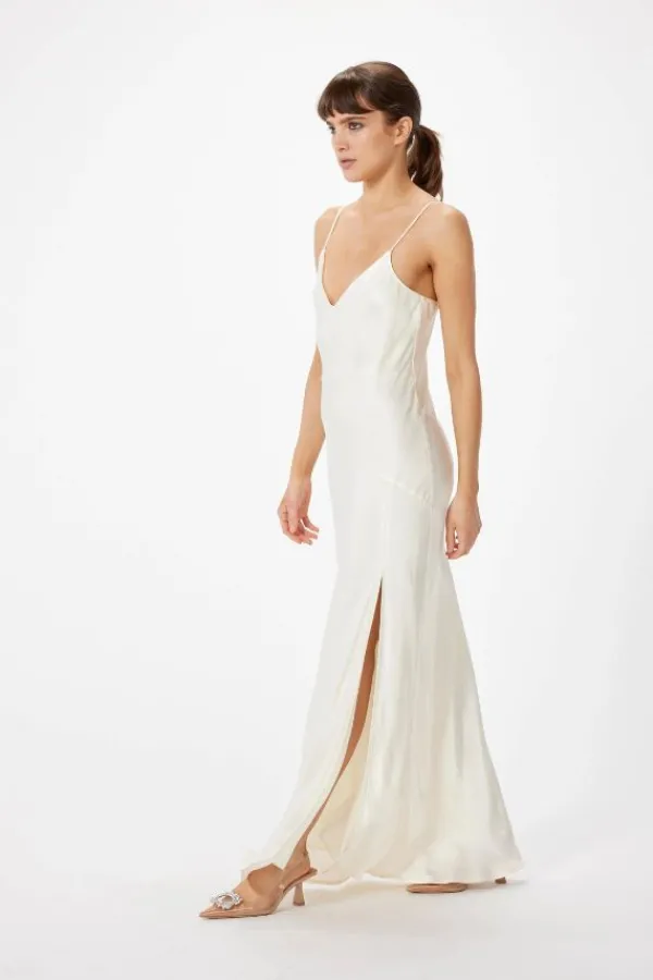 Dresses>Sophie Rue Ella Satin Dress | Ivory