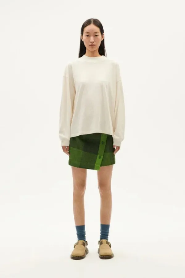 Tops>Thinking Mu Freire Thick Hemp T-Shirt | Snow White