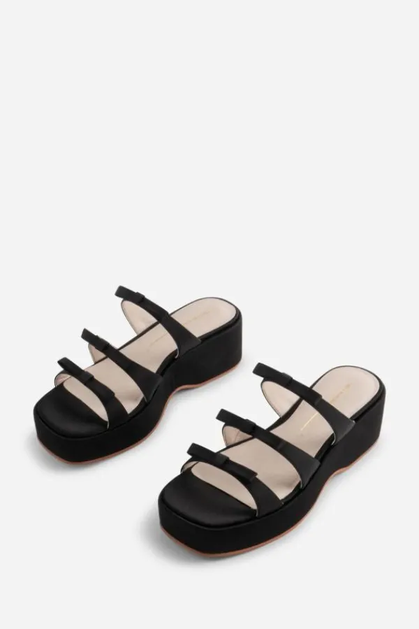 Shoes>Intentionally Blank Fuse Platform Bow Sandal | Black