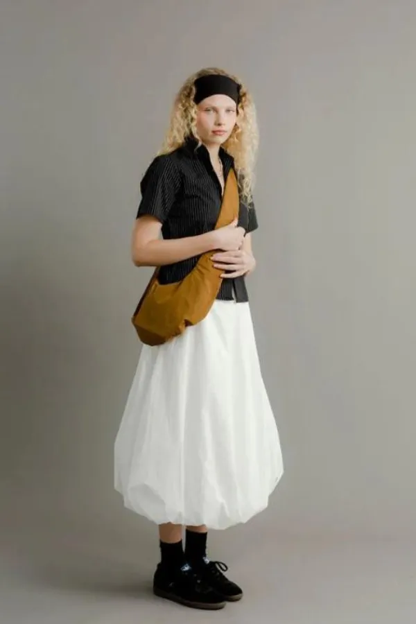 Bottoms>A Bronze Age Hart Skirt | White Poplin