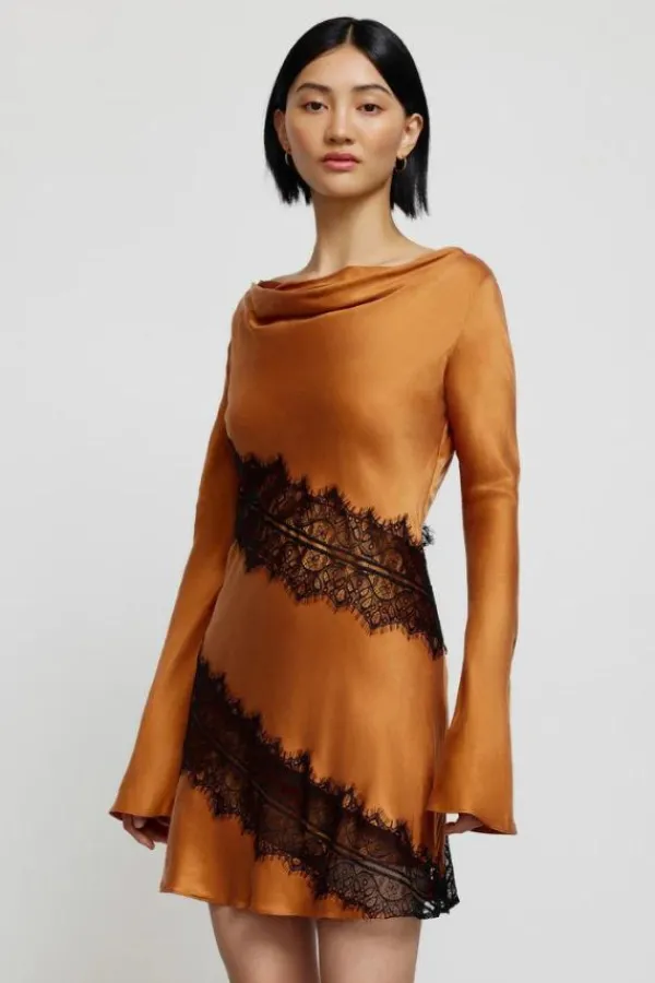Dresses>Significant Other Helania Mini Dress | Caramel