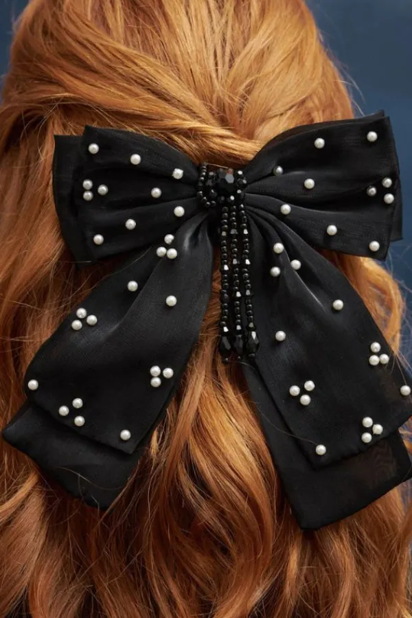 Accessories>Sister Jane Invitation Hair Bow | Ebony Black