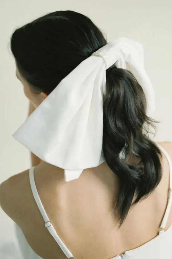 Bridal Accessories|Ready-to-wear Whites>A Bronze Age Jupiter Bow | White