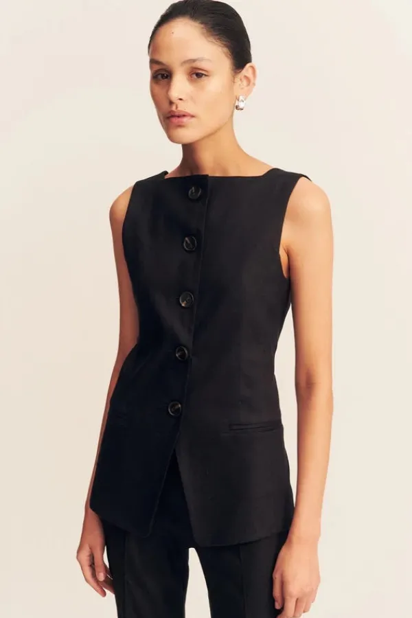 Tops>Shona Joy Kasbah Vest | Black