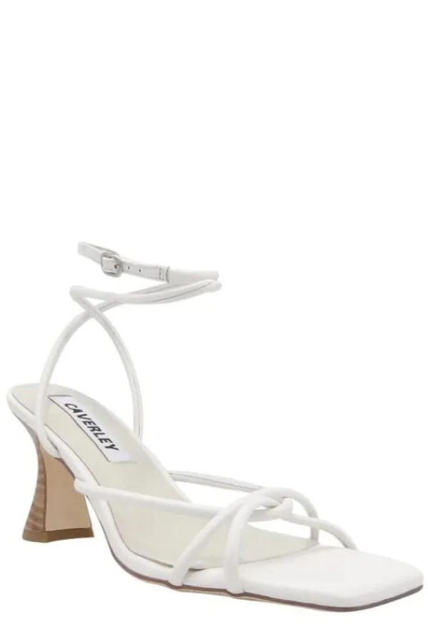 Ready-to-wear Whites|Shoes>Caverley Lacey Heel | White