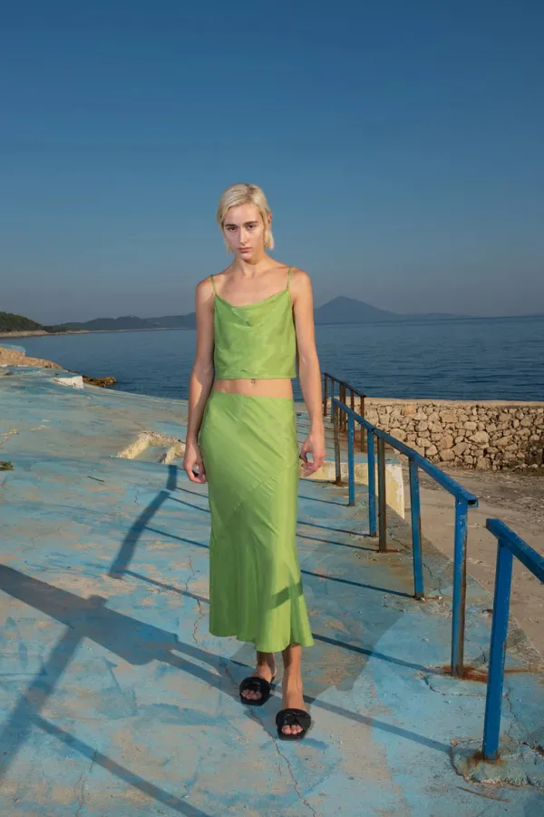 Bottoms>Untitled in Motion Lelaki Skirt | Sap Green