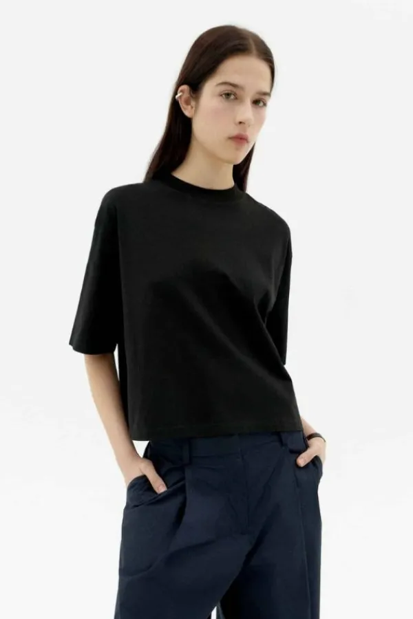Tops>Thinking Mu Lena Tee | Black