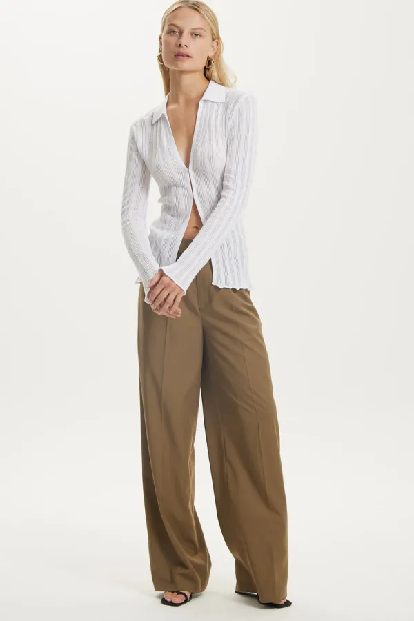 Tops>Third Form Line Up Knit Shirt | Off White