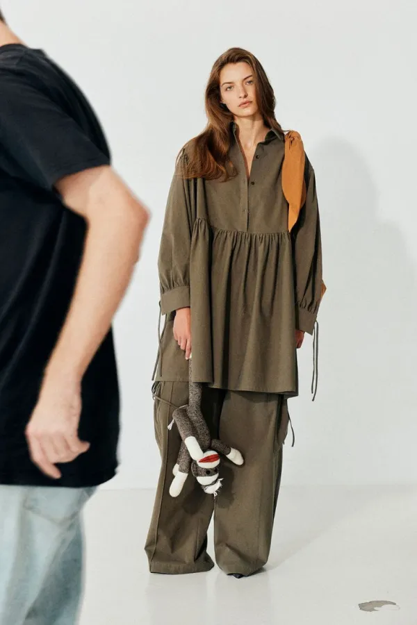 Dresses>Eliza Faulkner Loretta Dress | Army Green