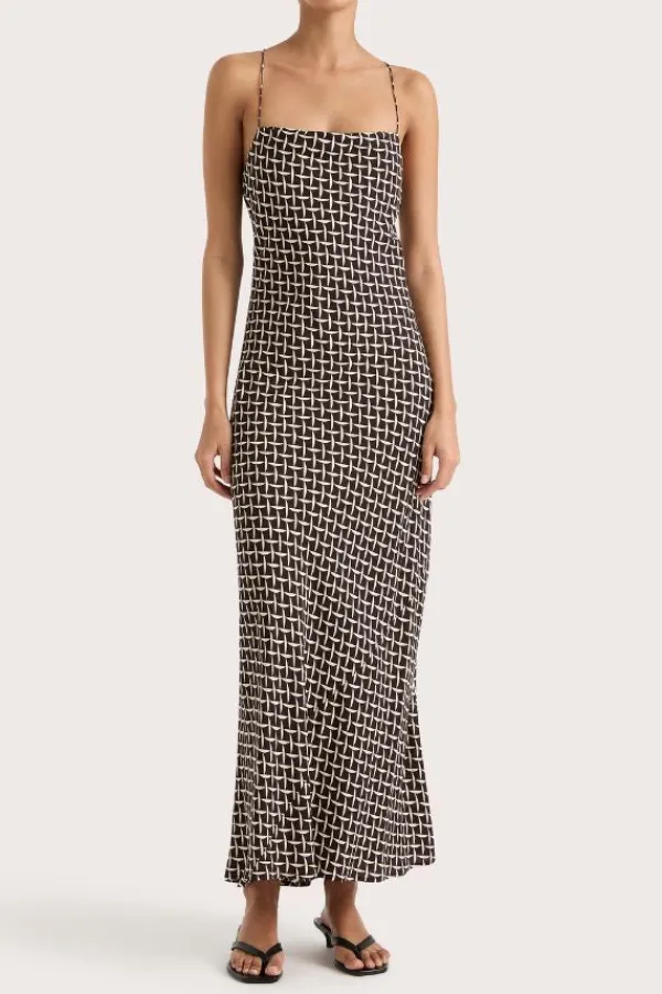 Dresses>Faithfull The Brand Lusia Midi Dress | Espresso Geo