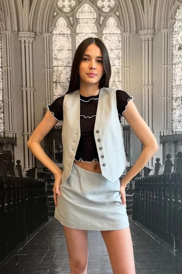 Tops>Herskind Mister Vest | Stone