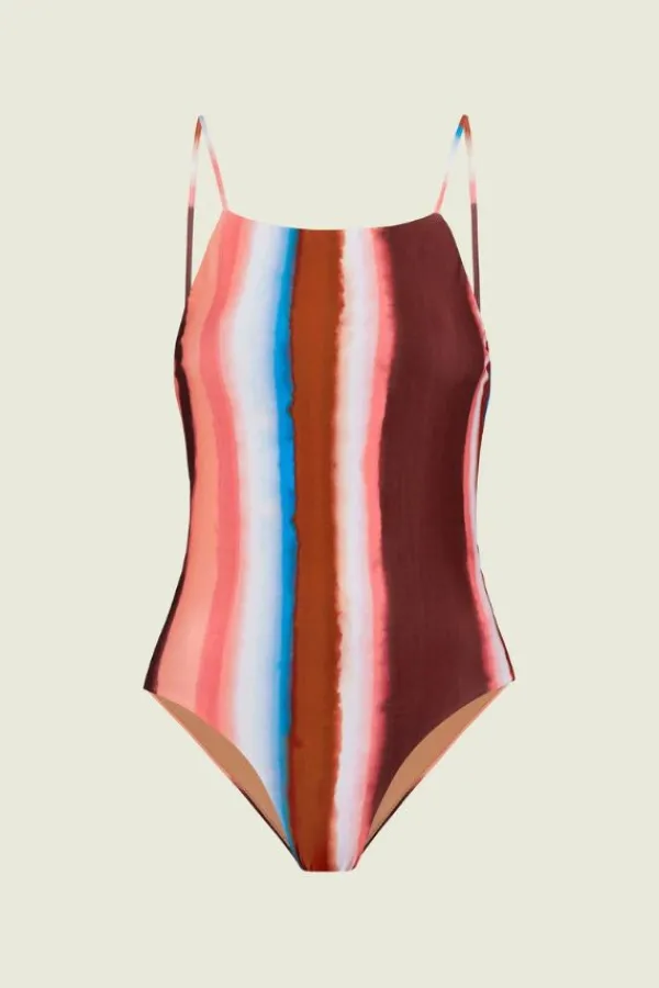 Swim>OAS Moody Lines Bathing Suit
