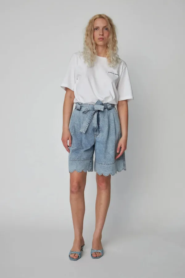 Bottoms>Stella Nova Moon Washed Denim Shorts | Denim Moon Wash