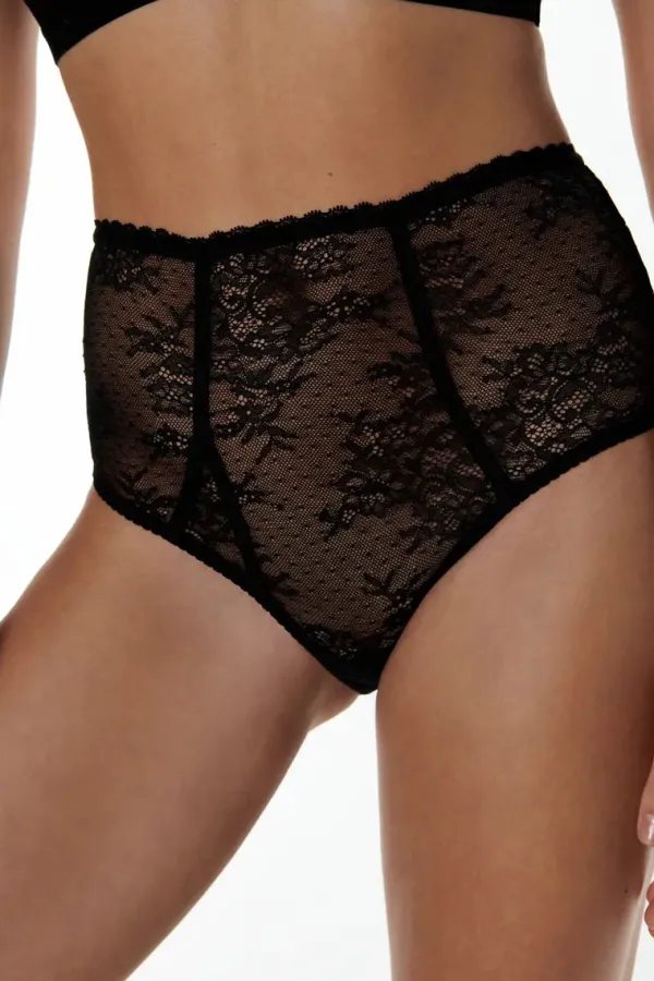 Lingerie>Love Stories Moonflower Briefs | Black