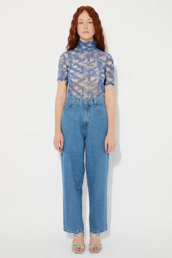 Tops>Rita Row Moss Top | Blue