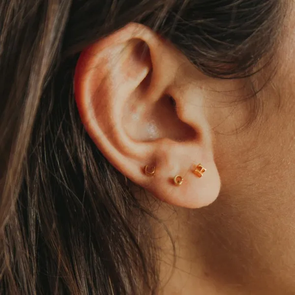 Jewelry>Studio Grun O Stud 18K Gold