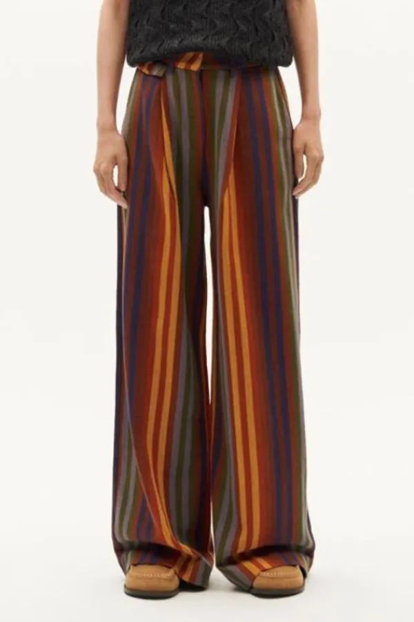 Bottoms>Thinking Mu Pat Pants | Multicolour Striped