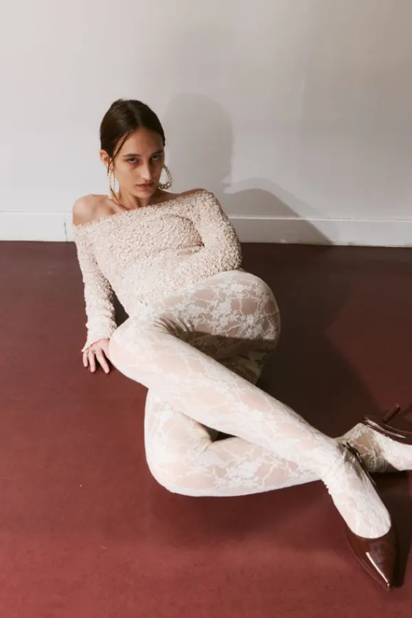 Ready-to-wear Whites|Tops>SAEMDI Popcorn Top | Cream