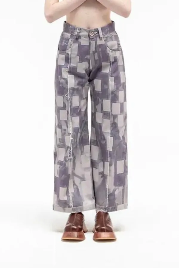 Bottoms>Martín Across Raw Edge Trousers | Sentinel