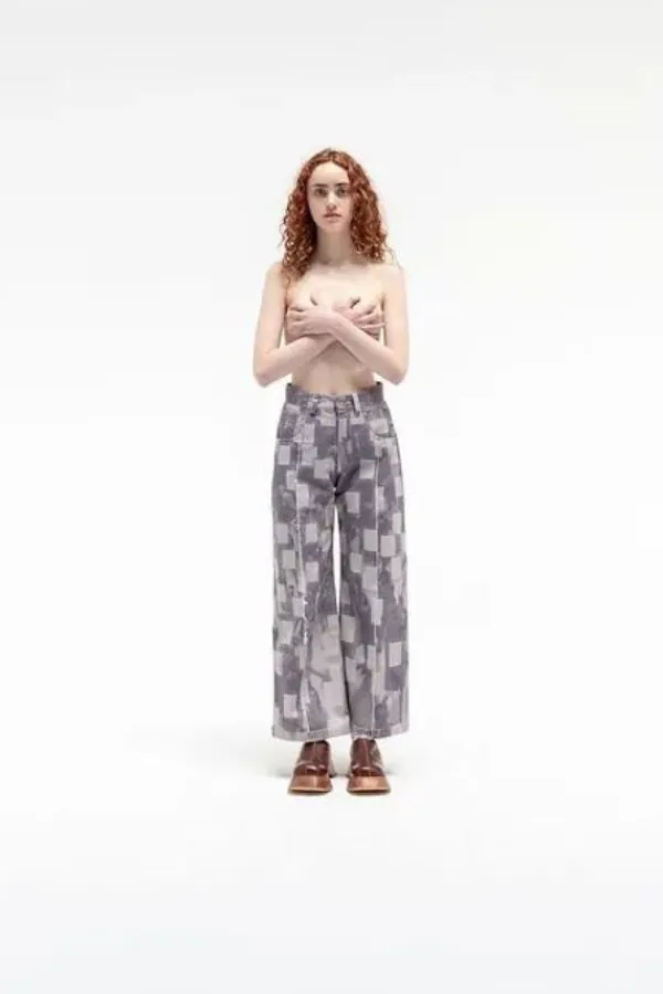 Bottoms>Martín Across Raw Edge Trousers | Sentinel