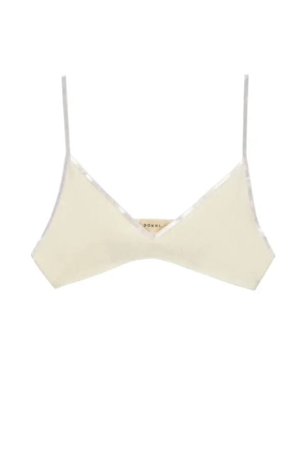 Tops>Donni Rib Bralette | Creme