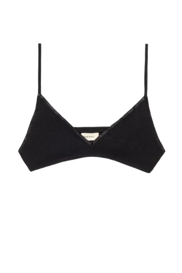 Tops>Donni Rib Bralette | Jet