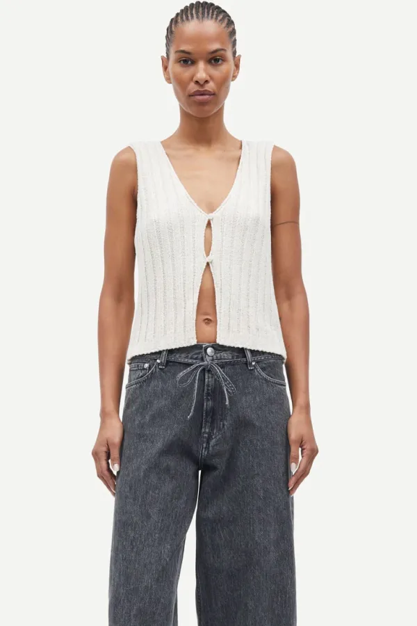 Tops>Samsoe Samsoe Salou Vest | Egret