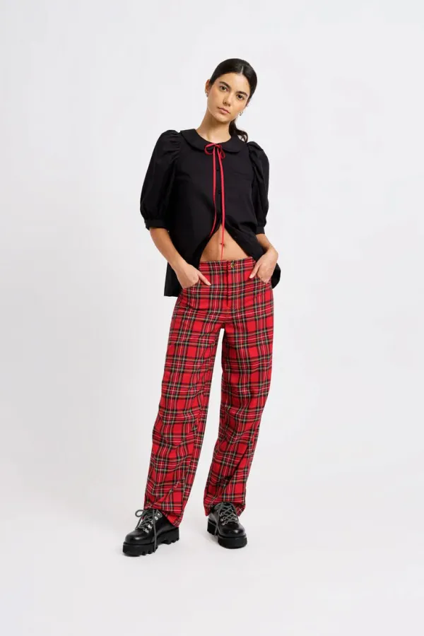 Bottoms>Eliza Faulkner Sam Pant | Red Plaid