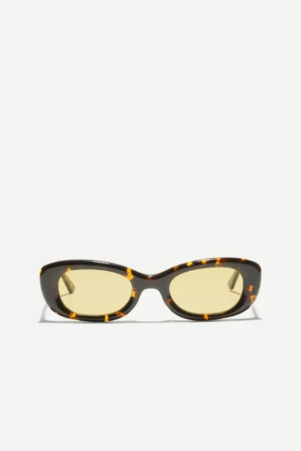 Accessories>Samsoe Samsoe Samaeve Sunglasses | Tortoise Yellow