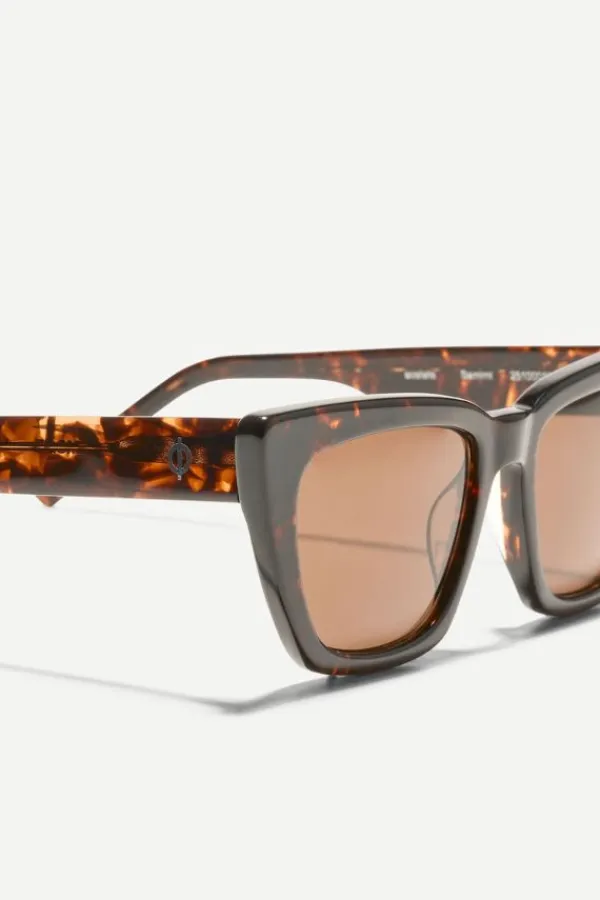Accessories>Samsoe Samsoe Samimi Sunglasses | Tortoise Brown