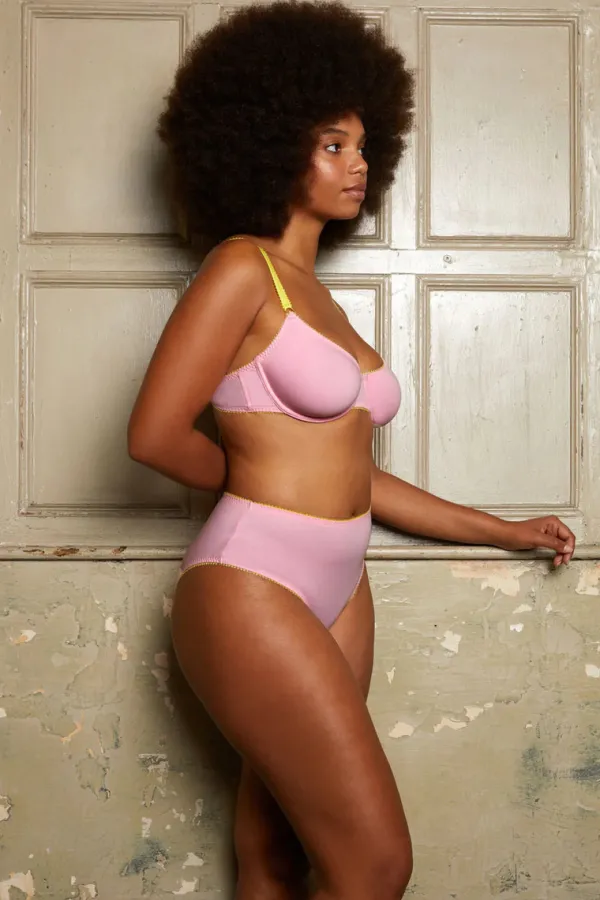 Lingerie>Dora Larsen Skyler Cotton Underwire Bra | Flamingo Pink