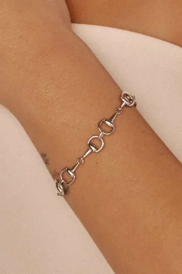 Jewelry>Luv AJ The Horsebit Bracelet | Silver